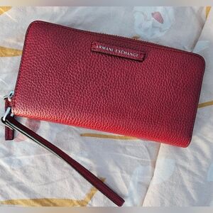 Armani Exchange Red Wallet in Excellent Condition